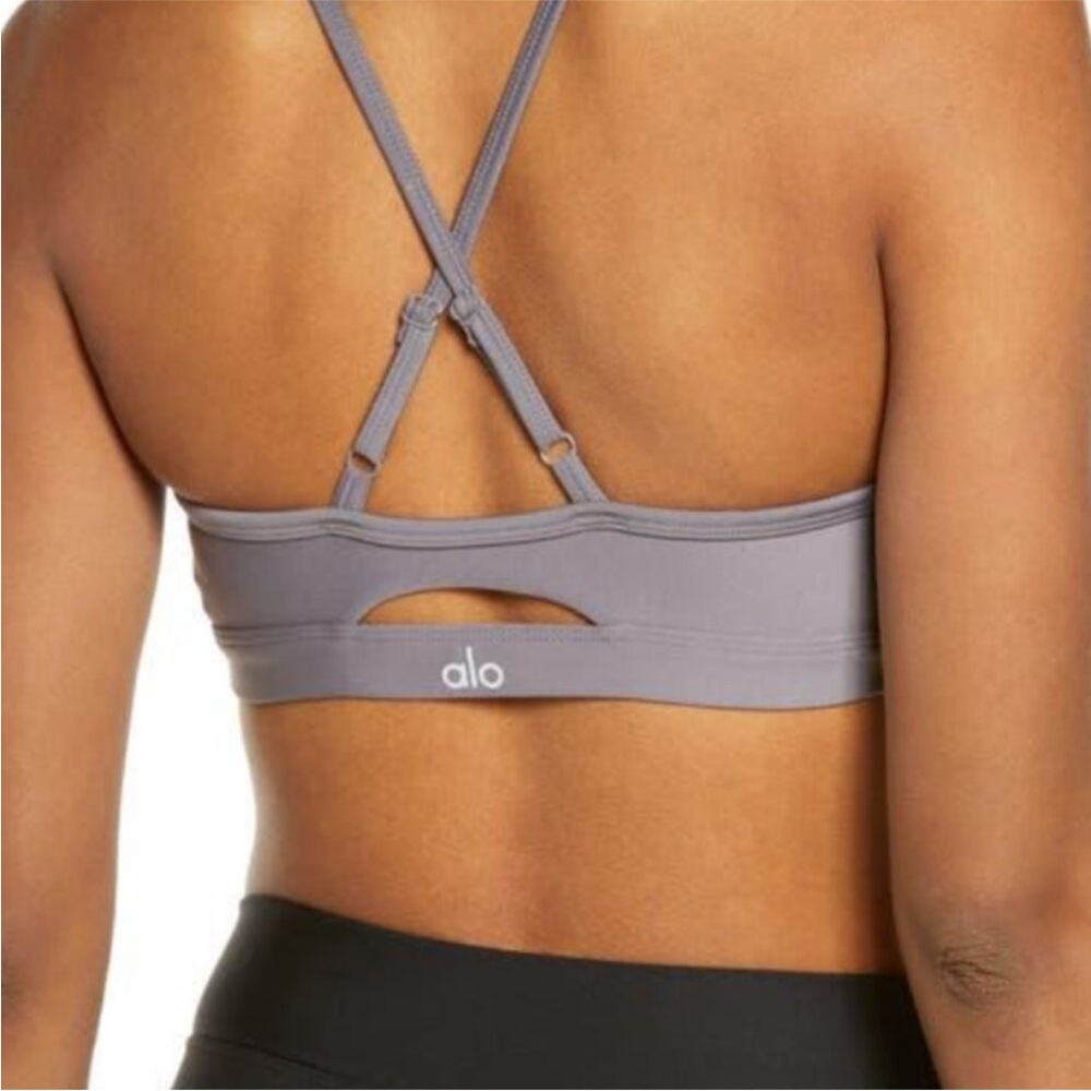 ALO Yoga Airlift Intrigue Bra- Infinity Smokey Quartz